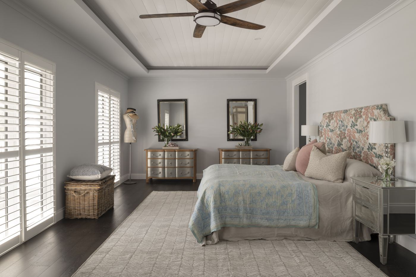 Naturally-lit master bedroom in a 2ndDawn home